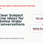 Clear Subject Line Ideas for Online Order Conversations