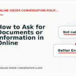 How to Ask for Documents or Information in Online Order Conversation English