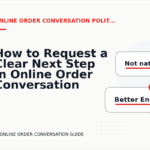 How to Request a Clear Next Step in Online Order Conversation English