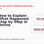 How to Explain What Happened Step by Step in Online Order Conversation English
