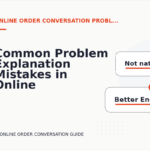 Common Problem Explanation Mistakes in Online Order Conversation English
