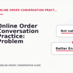 Online Order Conversation Practice: Problem and Solution Replies