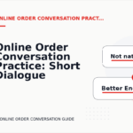 Online Order Conversation Practice: Short Dialogue Examples