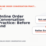Online Order Conversation Practice: Before and After Corrections