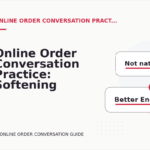 Online Order Conversation Practice: Softening Direct Sentences